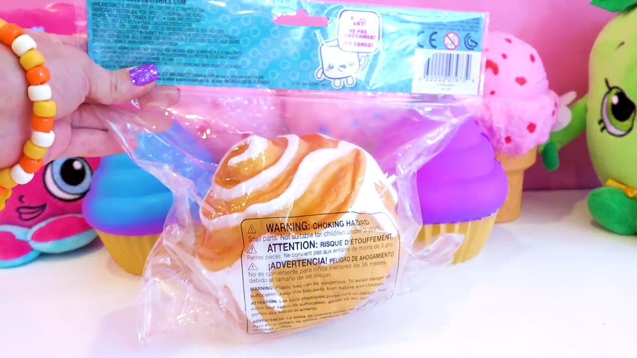 Giant Jumbo Squishy Food   Surprise Blind Bags Squish Dee Lish Shopkins Toys Haul-3xsA-SWNltQ