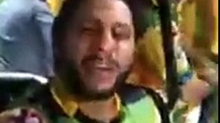 Shahid Afridi Comes Live From His Smartphone During The T10 Opening Ceremony  Crictale