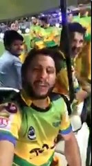 Shahid Afridi Comes Live From His Smartphone During The T10 Opening Ceremony  Crictale