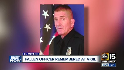Fallen officer remembered at vigil