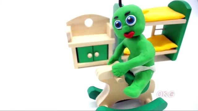 Baby Hulk Fidget Spinner Stop motion Cartoon In Real Superhero Play Doh Baby Life Video