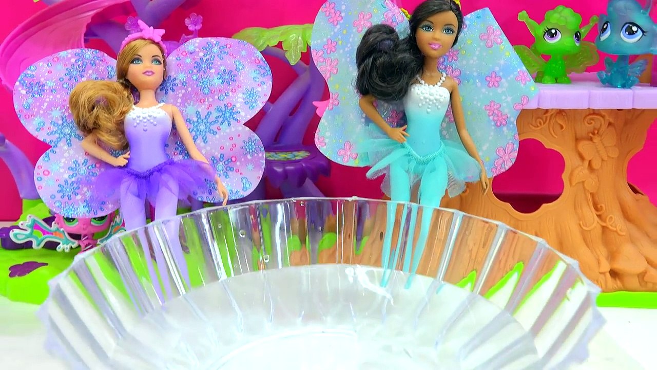 Barbie Dolls Grow Changerz Animals & Color Change Stretchy Frogs   Lizards in Ice Water-xft6_9G9Qbk