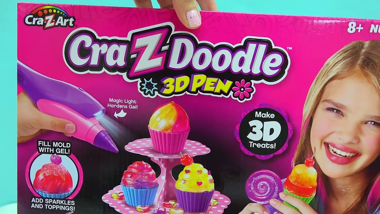 Does It Work Gel Light Up Art Pen CraZDoodle 3D Cupcake Ice Cream