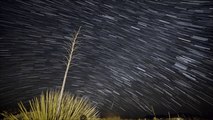 Slow Motion Timelapse Captures One Hour of Geminid Meteors Passing Over New Mexico