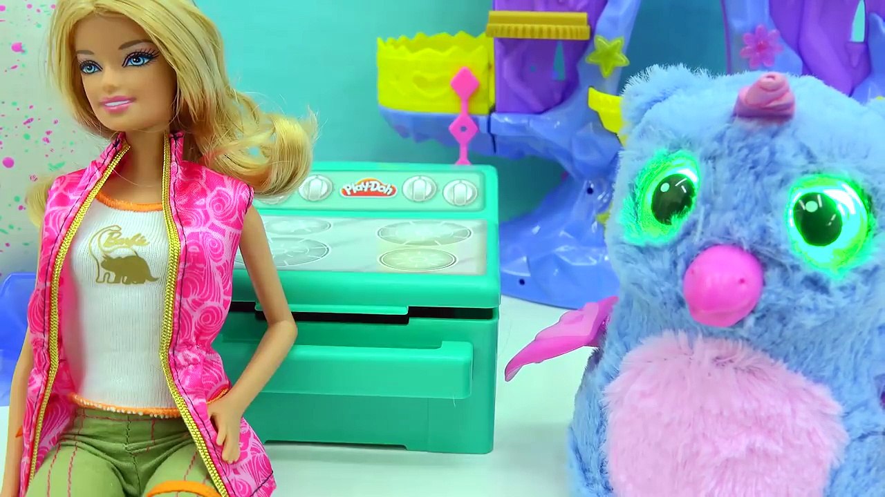 Feeding Playdoh Food & Taking Care of Hatchimals Owlicorn   Baby Egg with Fur Real Friends-CZ-BuyF7ACc