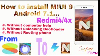 How to install miui9 on redmi 4 ||update miui9 on redmi4