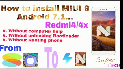 How to install miui9 on redmi 4 ||update miui9 on redmi4