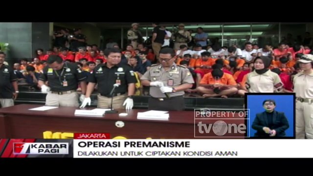 1475 Orang Terjaring Dalam Razia Premanisme Polda Metro Jaya