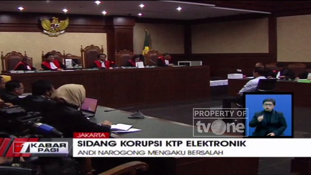 Andi Narogong Bacakan Nota Pembelaan di Sidang Korupsi E-KTP