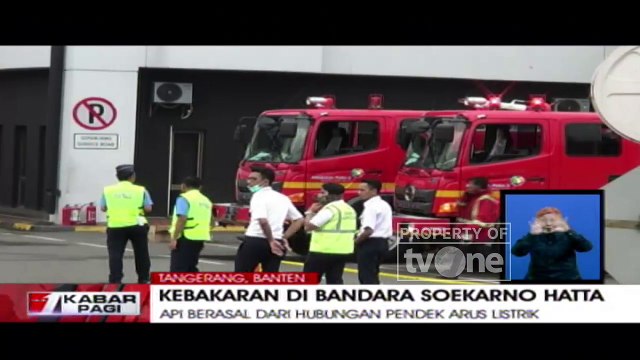 Ruang Tunggu Penumpang Bandara Soekarno-Hatta Kebakaran