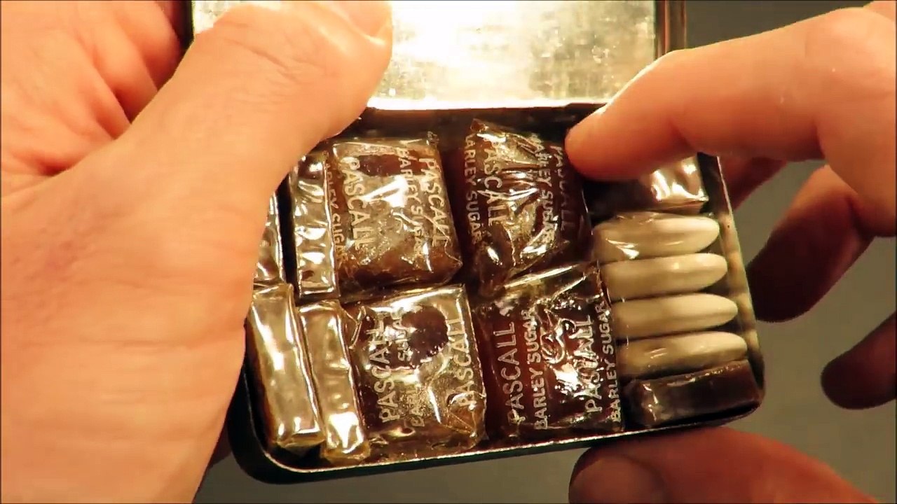 1945 British Royal Navy Naval Action Ration Pilot Survival Vintage MRE Candy Taste Test Review