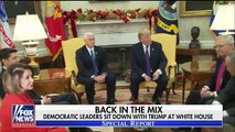 Trump meets with congressional leaders to avoid a shutdown