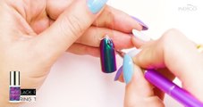 Rainbow Snakeskin  - - One Minunte of Indigo Inspiration  - - NailArt Tutorial-bfdzLXx9IK4