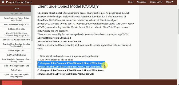Authentication using Client Side Object Model(CSOM)