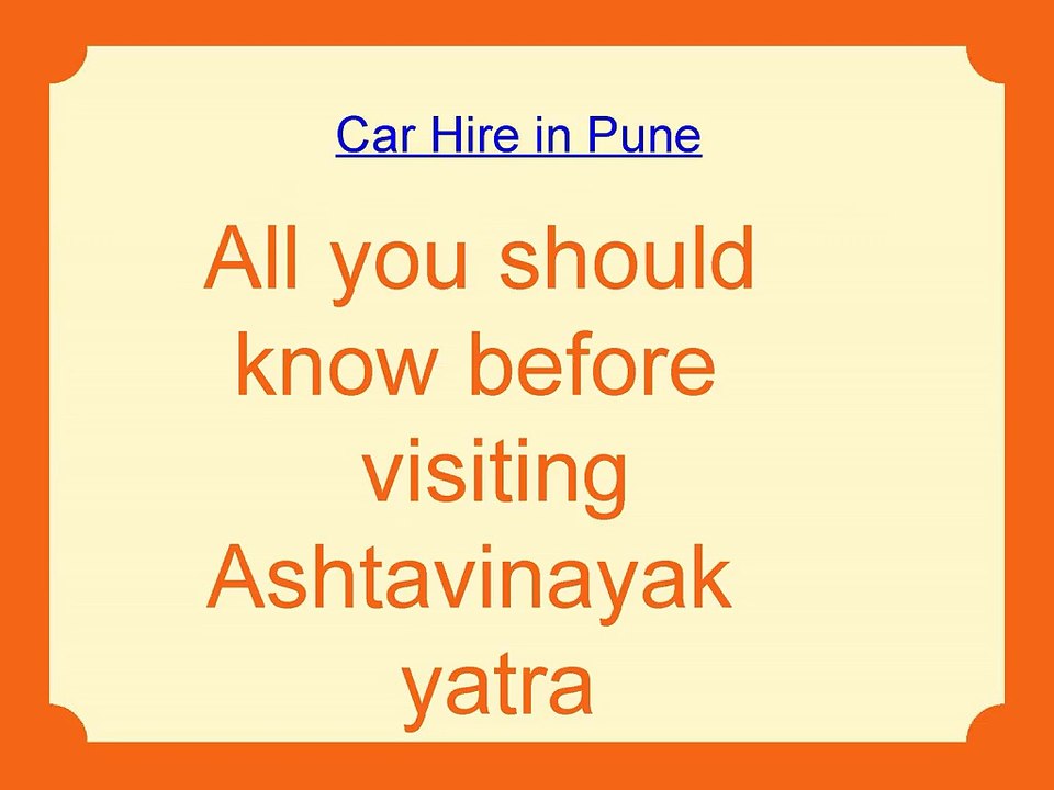 All you should know before visiting Ashtavinayak yatra