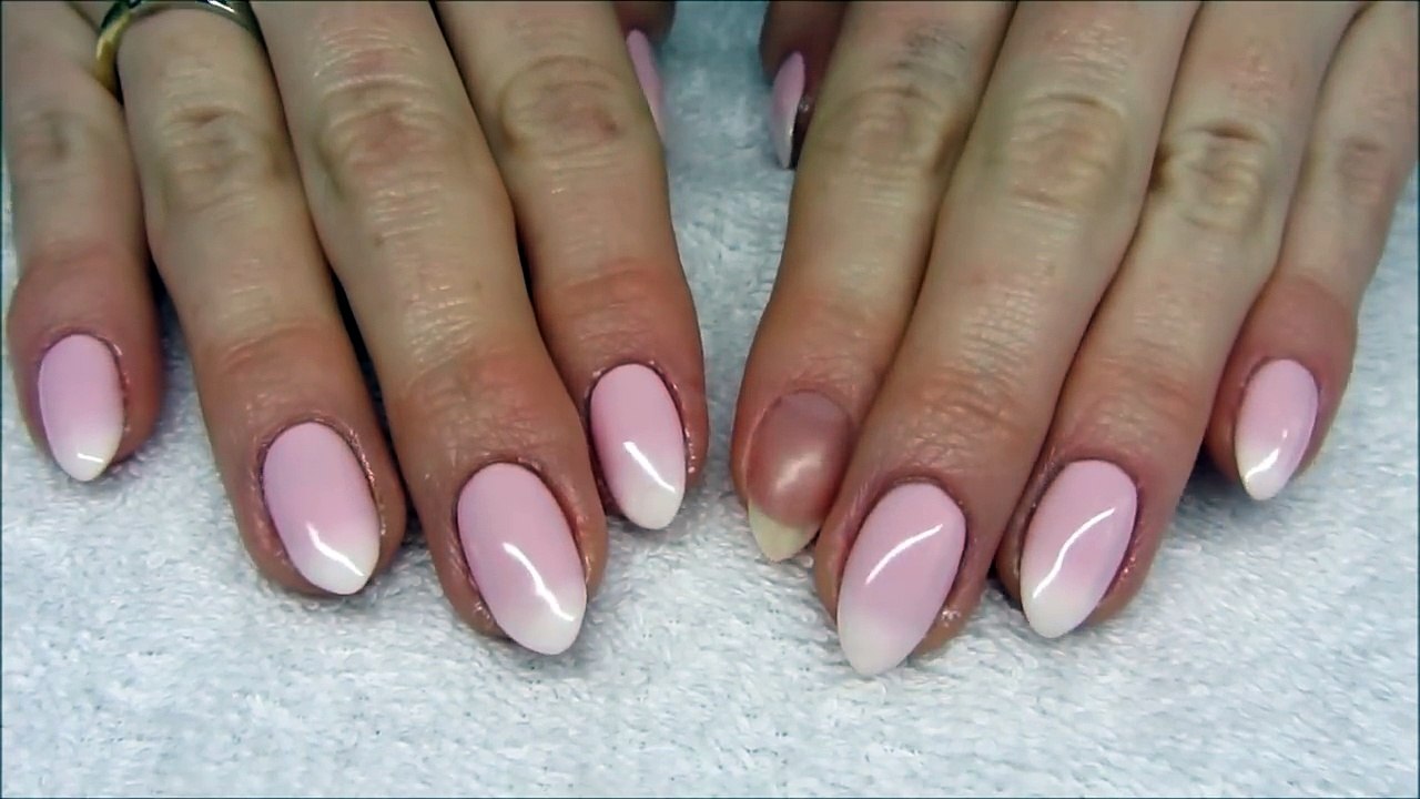 How to make babyboomer soak off nails Jak zrobić ombre french na hybrydach Basevehei-hrXSjs-gceM