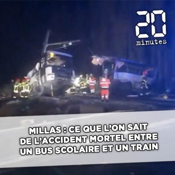 Millas: Ce que l'on sait de l'accident mortel entre un bus scolaire et un train