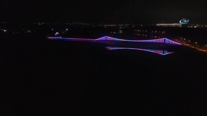 Adana'nın Işıl Işıl Geceleri Havadan Görüntülendi