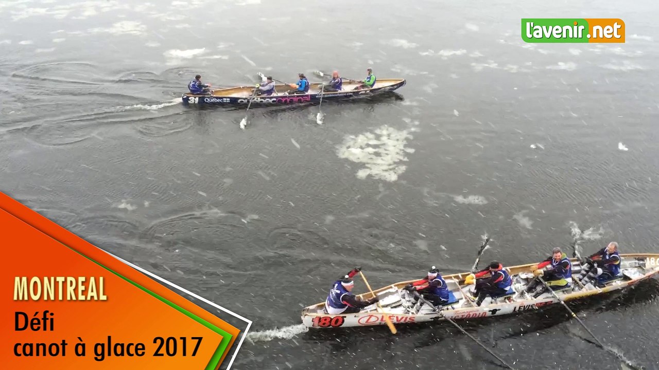 Défi canot à glace 2017 à Montréal
