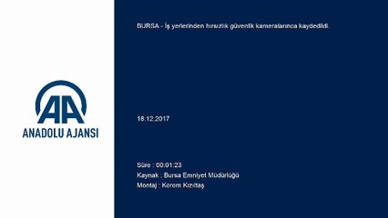 İş yerlerinden hırsızlık güvenlik kamerasında - BURSA