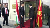 Macaristan Dışişleri ve Dış Ticaret Bakanı Szijjarto Makedonya'da - ÜSKÜP