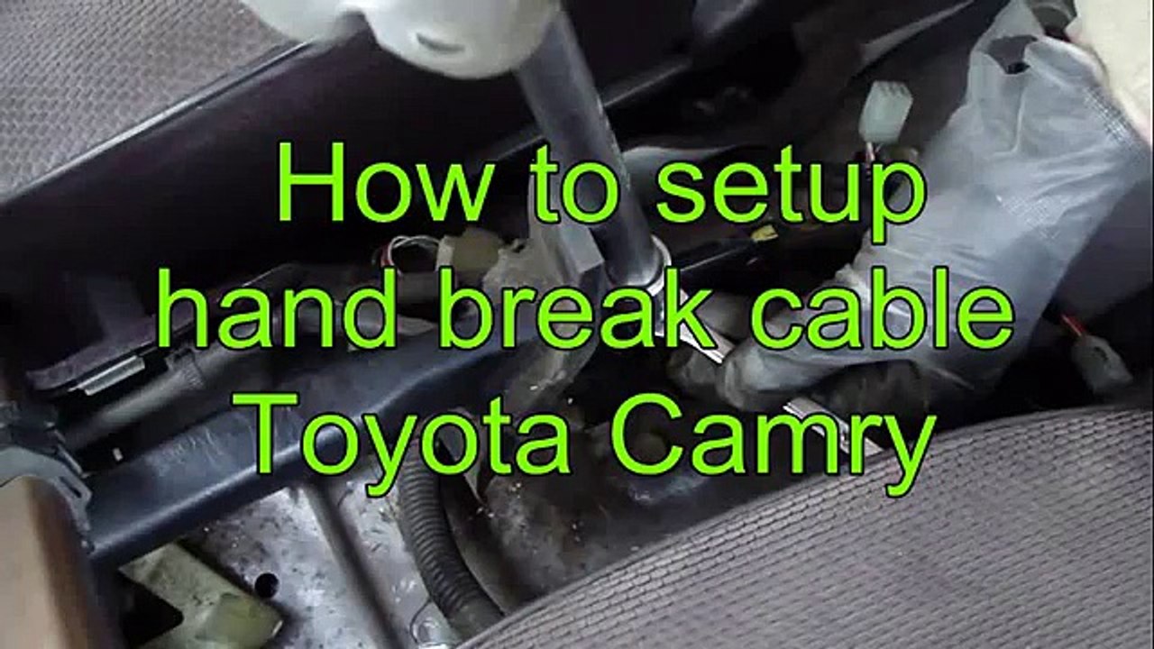 How to adjust and setup hand brake cable Toyota Camry