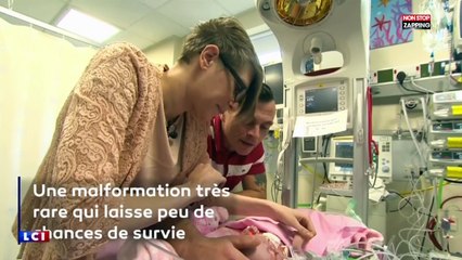 Royaume-Uni : un bébé naît avec le cœur en dehors de sa poitrine et réussit à survivre (vidéo)
