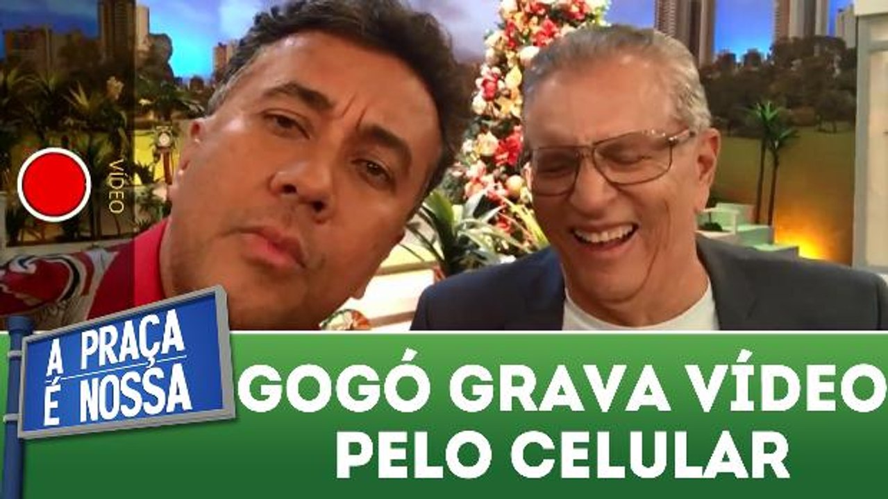 Paulinho Gogó grava vídeo pelo celular com Cazalbé