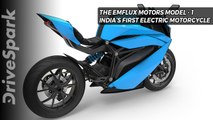 The Emflux Motors Model 1 – India’s First Electric Motorcycle