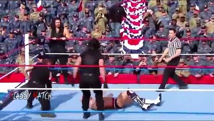WWE Tribute To The Troops 2017 : The Shield vs Samoa Joe & The Bar - Tag Team Match Highlights