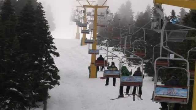 Uludağ'da Sezon Açıldı, Pistler Boş Kaldı