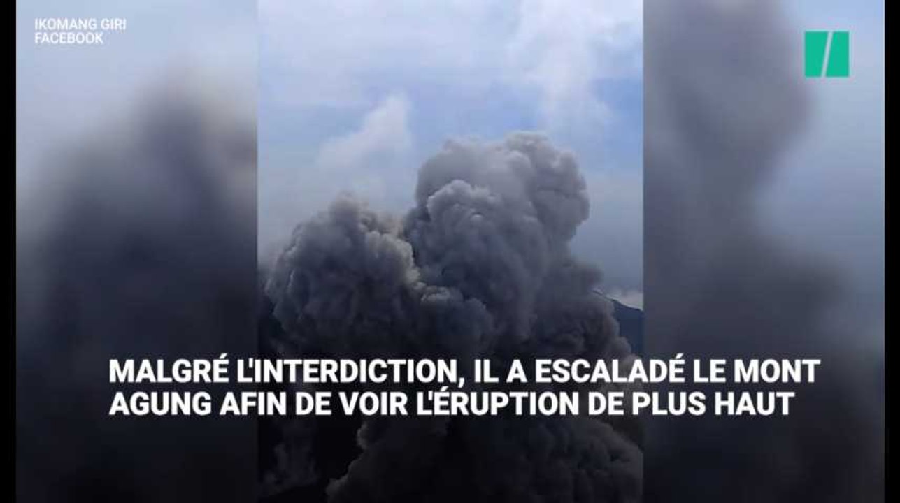 Les images impressionnantes de l'éruption du mont Agung à Bali, capturées depuis le sommet du volcan