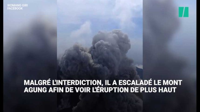 Les images impressionnantes de l'éruption du mont Agung à Bali, capturées depuis le sommet du volcan