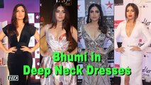 Hotness ALERT ! Bhumi Pednekar in Deep V neck Dresses