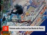 Asaltan botica en San Martín de Porres y la destrozan completamente