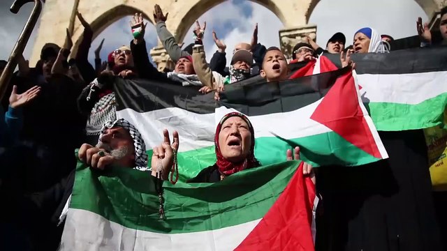 Cuma namazı ve protesto gösterisi - KUDÜS