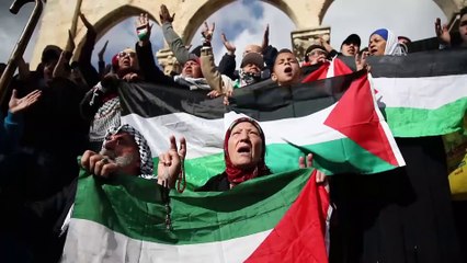 Cuma namazı ve protesto gösterisi - KUDÜS