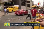 La Victoria: vendedores ambulantes invaden calles causando congestión vehicular