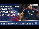 Player Ratings from the Flight Home feat Claude  | Bayern 5 Arsenal 1