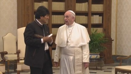 El papa y Evo Morales se reúnen sin referencias a la demanda marítima