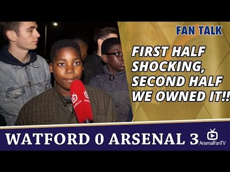 First Half Shocking, Second Half We Owned It!! | Watford 0 Arsenal 3
