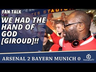 We Had The Hand Of God [Giroud]!! | Arsenal 2 Bayern Munich 0