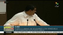 Pueblo cubano se solidariza con Venezuela ante agresiones de EEUU