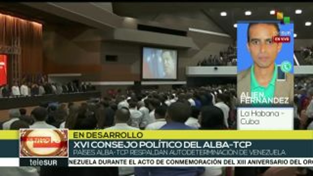 Aniversario XIII del ALBA rinde homenaje a Fidel Castro y Hugo Chávez