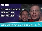 Olivier Giroud Turned Up, BIG STYLE!!! | Olympiacos 0 Arsenal 3