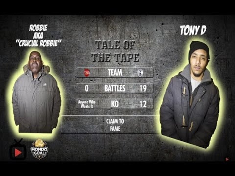RAP BATTLE: ROBBIE vs TONY D (SPURS FAN & CHAMPION MC) | MondoGoal Forfeit