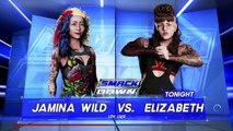 Jamina Wild vs. Elizabeth in 20 minute time singles match.