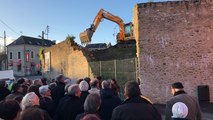 Jour Ferrié : démolition symbolique d’une partie du mur d’enceinte de l’ex-site militaire
