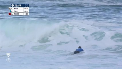 Adrénaline - Surf : Miguel Pupo with a Spectacular 9 And Above Wave vs. G.Medina, B.Brand
