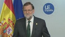 Comparecencia de Mariano Rajoy en la cumbre de Bruselas